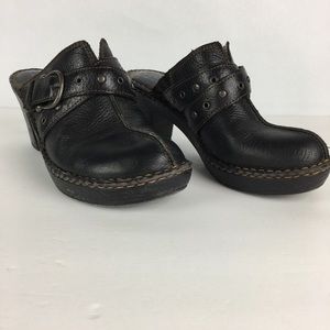 Boc Black Clog Mule Heels Size 10M